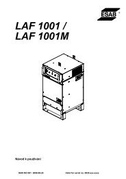 LAF 1001 / LAF 1001M - Products - Esab