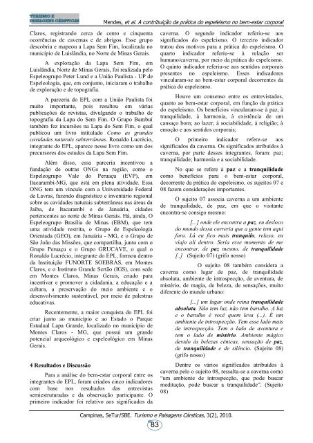 Volume 3 - NÃºmero 2 - Sociedade Brasileira de Espeleologia