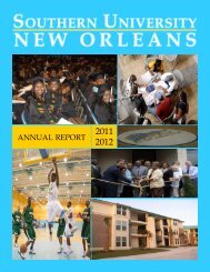 2011-2012 Annual Report - Southern University New Orleans