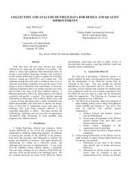 collection and analysis of field data for design and ... - Teledyne ODI