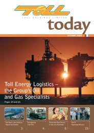 Toll Energy Logistics – the Group's Oil and Gas ... - TOLL Group