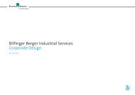 Bilfinger Berger Industrial Services Corporate Design