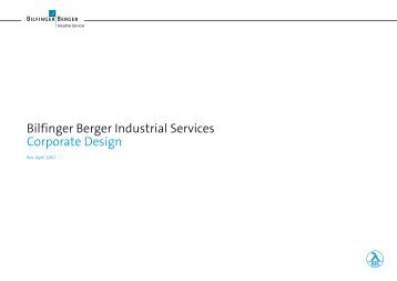 Bilfinger Berger Industrial Services Corporate Design