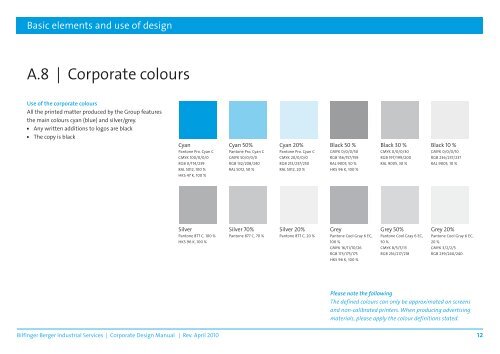 Bilfinger Berger Industrial Services Corporate Design