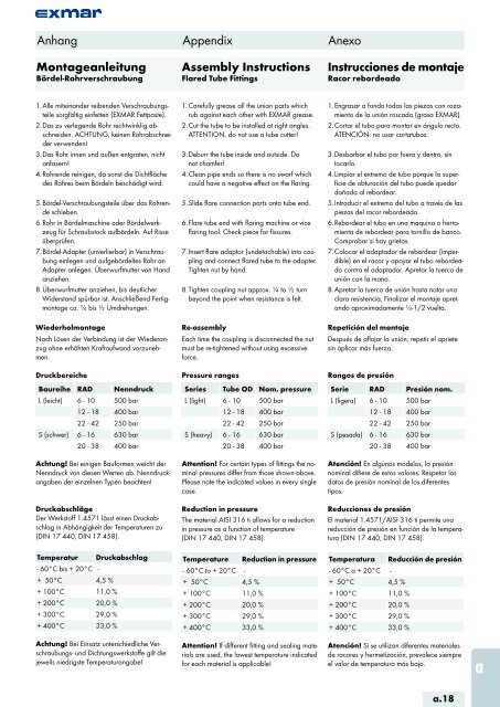 Edelstahl Verbindungstechnik Stainless steel jointing technology ...