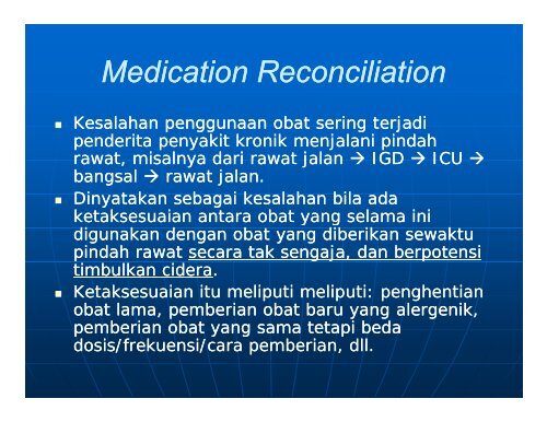 Kiat Mencegah Medication Error di Rumah Sakit - Manajemen ...