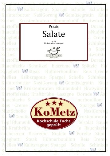 Salate - Kochschule fÃ¼r Metzger und Partyservice.