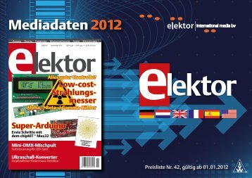 Elektor-Mediadaten 2012 - Verlagsbüro ID Gmbh & Co. KG