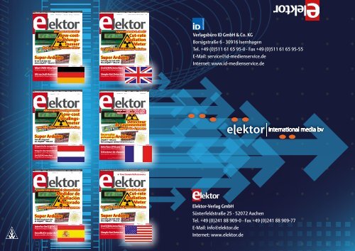 Elektor-Mediadaten 2012 - Verlagsbüro ID Gmbh & Co. KG