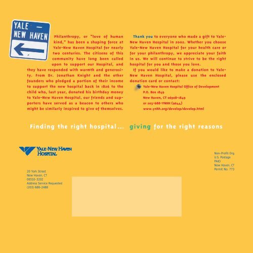 2002 Annual Report - Yale-New Haven Hospital