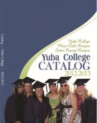 2012-2013 Catalog - Yuba College - Yuba Community College District