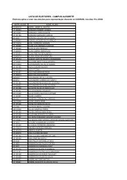 LISTA DE ELEITORES - CAMPUS ALEGRETE