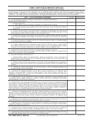 family care plan counseling checklist da form 5304-r, mar 92