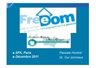 Mme Pascale Hontoir et Dr Gui Jonniaux - SFA