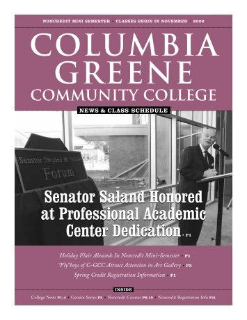 2006 Mini Newsletter - Columbia-Greene Community College