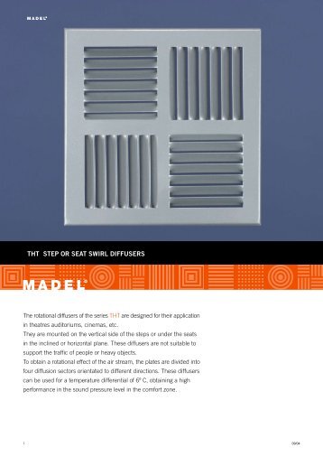 THT STEP OR SEAT SWIRL DIFFUSERS - Madel