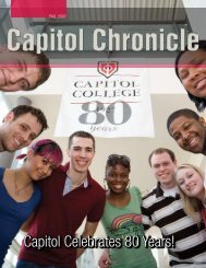 Capitol Celebrates 80 Years! - Capitol College