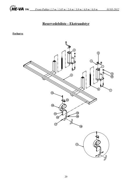 Download Brugsvejledning / Reservedelskatalog - HE-VA