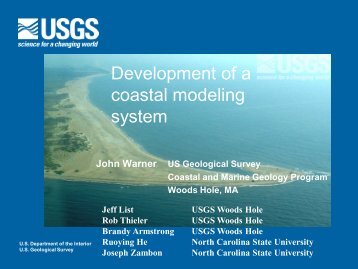 John Warner, US Geological Survey, Coastal and Marine Geology ...