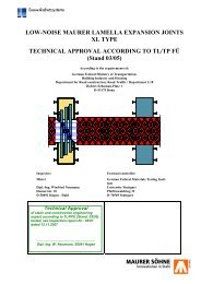 Technical Approval Lamella XL Expansion Joints - Maurer SÃ¶hne ...