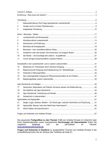 Landwirtschaft Konkret - Weltagrarbericht