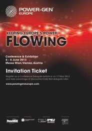 Invitation Ticket - Power-Gen Europe