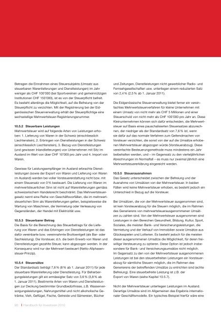 Handbuch fÃƒÂ¼r Investoren. Unternehmensansiedlung in der Schweiz.