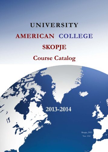 UACS Course Catalog 2012-2013 - University American College ...