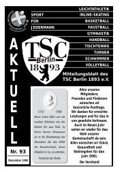#TSC Berlin Ausgabe 12/00 - TSC Berlin 1893 e.V.