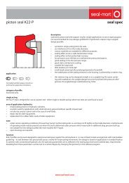 seal spec piston seal K22-P - seal-mart