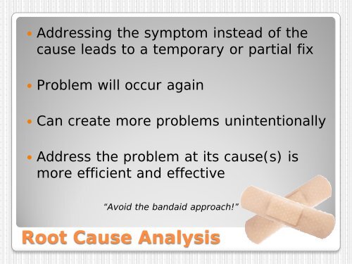 QI Tools Root Cause Analysis - Iowa Department of Public Health