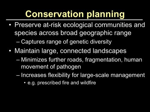 Ecology of Big Sur and P. ramorum concerns - Sudden Oak Death