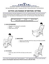 ACTIVE LEG RANGE OF MOTION: SITTING