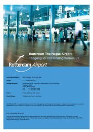 Rotterdam The Hague Airport Toegang tot het landingsterrein L1