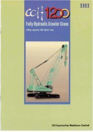 IHI CCH1200 - 120 tons capacity crawler crane - AGD Equipment