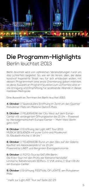 Berlin leuchtet Guide (PDF)
