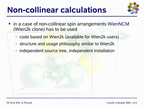 (spin-orbit) and - WIEN 2k