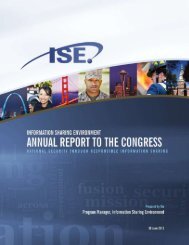 annual report to Congress - ISE.gov