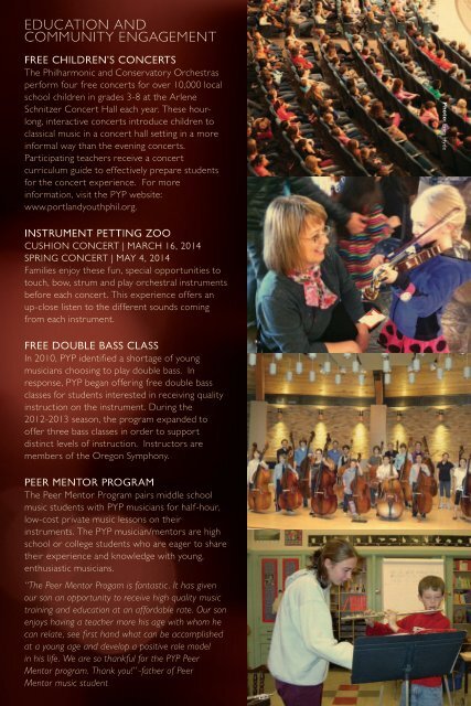 PORTLAND YOUTH PHILHARMONIC - The Portland Youth ...