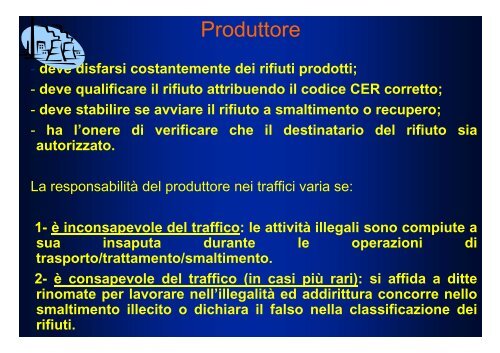 il traffico illecito di il traffico illecito di rifiuti - Sistema delle autonomie ...