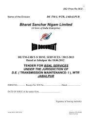 DE/TM-I/JB/T-5/ BSNL SERVICES / 2012-2013 Dated ... - WTR - Bsnl