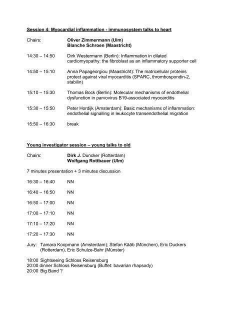 9th Dutch-German Joint Meeting of the Molecular Cardiology ...