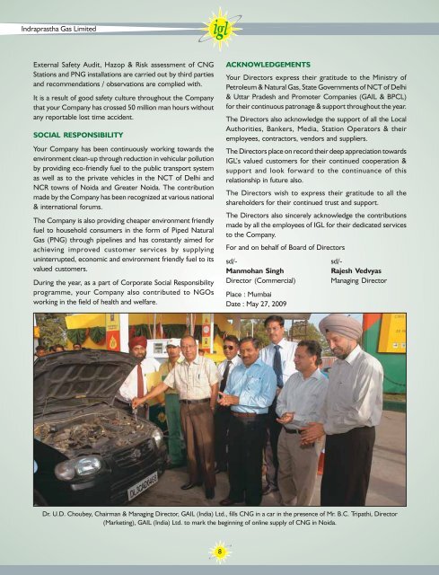 Annual Reports - Indraprastha Gas Limited