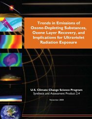 Trends in emissions of ozone-depleting substances, ozone layer ...