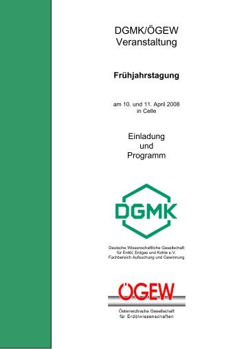 DGMK/ÖGEW Veranstaltung - Österreichische Gesellschaft für ...