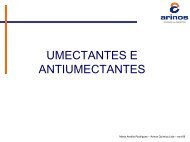 UMECTANTES E ANTIUMECTANTES - Univates