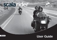 Scala Rider G4 manual - Cardo Systems, Inc