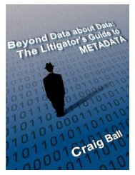 Litigator's Guide to Metadata - Codemantra.net
