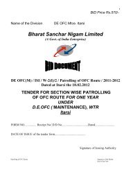 ISI / W-2(I)/2 / Patrolling of OFC Route / 2011-2012 Dated ... - wtr - Bsnl