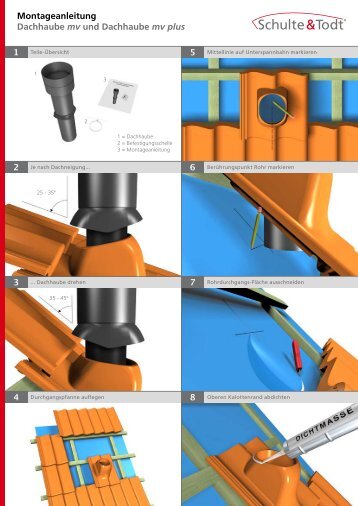 Montageanleitung Dachhaube mv und Dachhaube mv plus